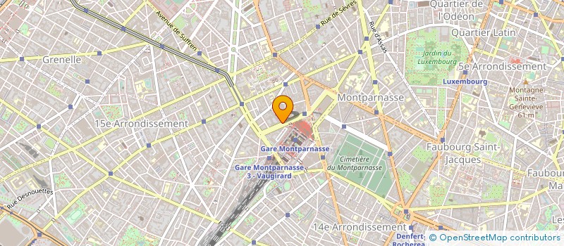 localisation de l'entreprise SYND.COPR. 100 RUE D ASSAS PARIS 6 REP P  PARIS