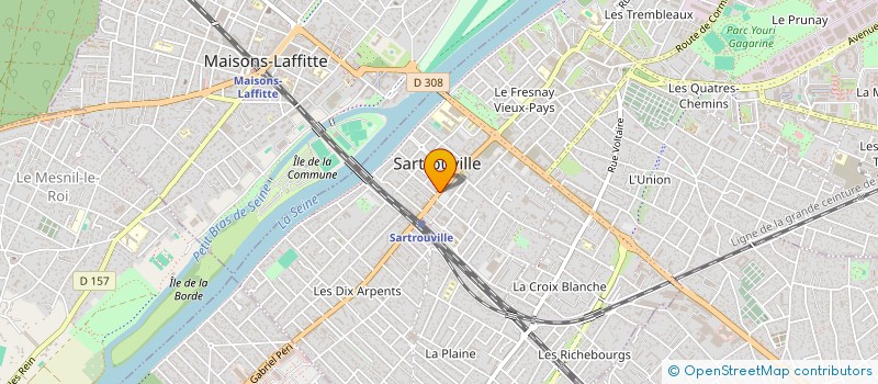 localisation de l'entreprise SYND.COPR. 100 RUE GABRIEL PERI 95 CORME  SARTROUVILLE