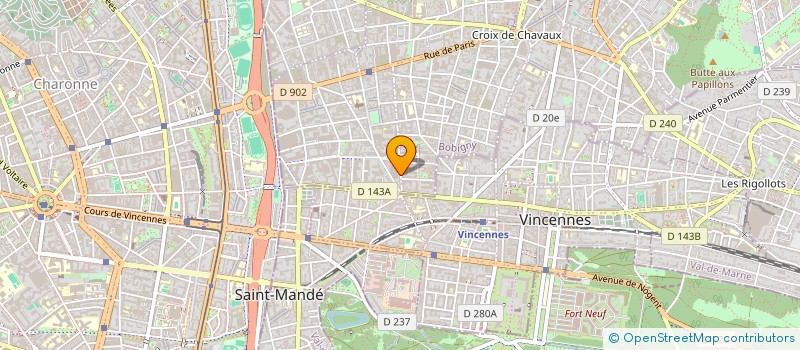 localisation de l'entreprise SYND.COPR. 100 RUE MARCEAU à MONTREUIL