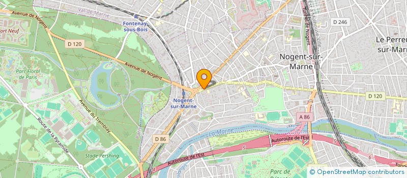 localisation de l'entreprise SYND COPR 101 AV GABRIEL PERI LE PERREUX à NOGENT-SUR-MARNE