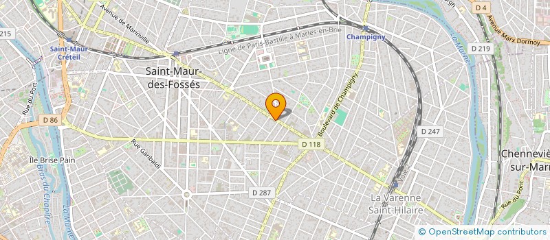 localisation de l'entreprise SYND.COPR. 102 AV FOCH à SAINT-MAUR-DES-FOSSES