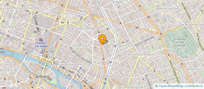 localisation de l'entreprise SYND.COPR. 102 BD BEAUMARCHAIS   75011 P  PARIS