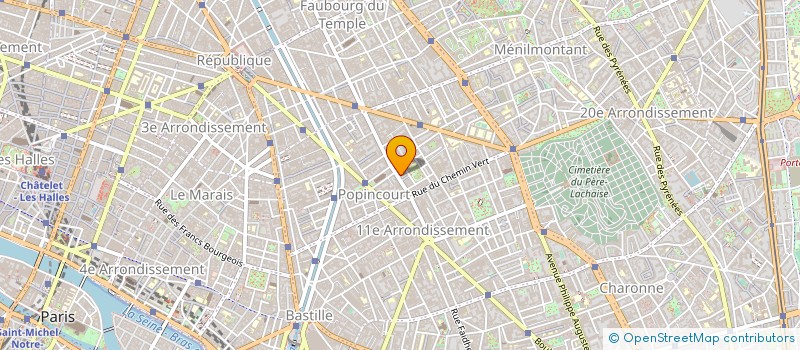 localisation de l'entreprise SYND.COPR. 102 BD VOLTAIRE 75011 PARIS R  PARIS