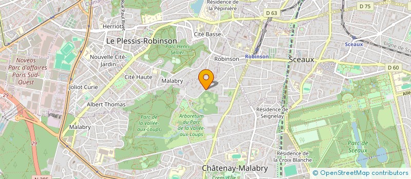 localisation de l'entreprise SYND COPR 103-105 RUE ANATOLE FRANCE 92290 CHATENAY MALABRY  CHATENAY-MALABRY