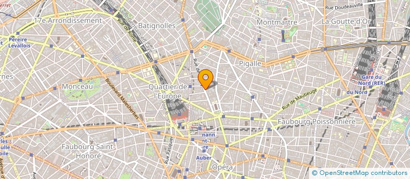 localisation de l'entreprise SYND.COPR. 104 BD DE ROCHECHOUART PARIS  PARIS