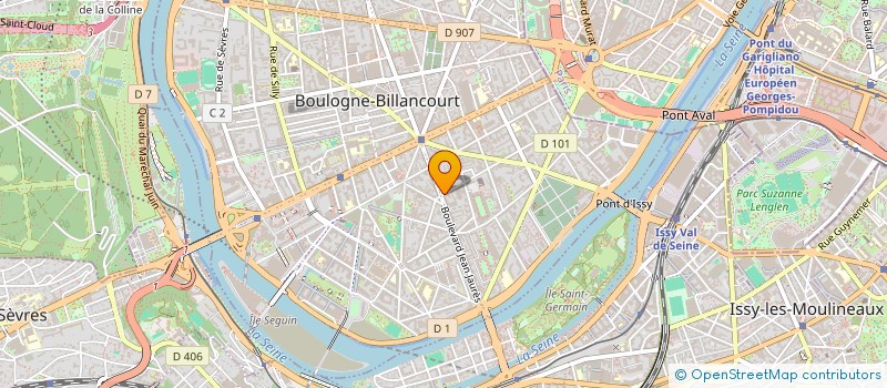localisation de l'entreprise SYND COPR 104 RUE DU DOME 92 BOULOGNE à BOULOGNE-BILLANCOURT