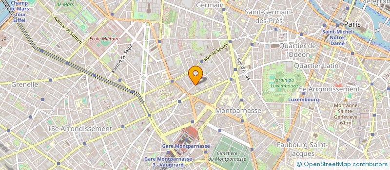 localisation de l'entreprise SYND.COPR. 105 RUE DU CHERCHE   MIDI 750  PARIS