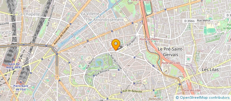 localisation de l'entreprise SYND.COPR. 105 RUE MANIN 75019  PARIS RE  PARIS