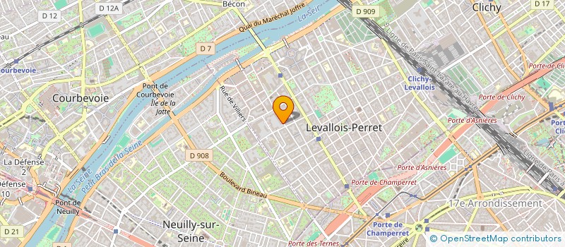 localisation de l'entreprise SYND.COPR. 107 119 RUE DANTON 92 LEVALLO à LEVALLOIS-PERRET