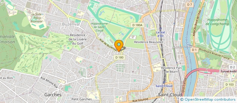 localisation de l'entreprise SYND.COPR. 107 AU 117 RUE DE BUZENVAL à GARCHES