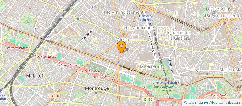 localisation de l'entreprise SYND.COPR. 107 AV GENERAL LECLERC 75014  PARIS