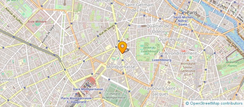 localisation de l'entreprise SYND.COPR. 107 BD RASPAIL 75006 PARIS RE  PARIS