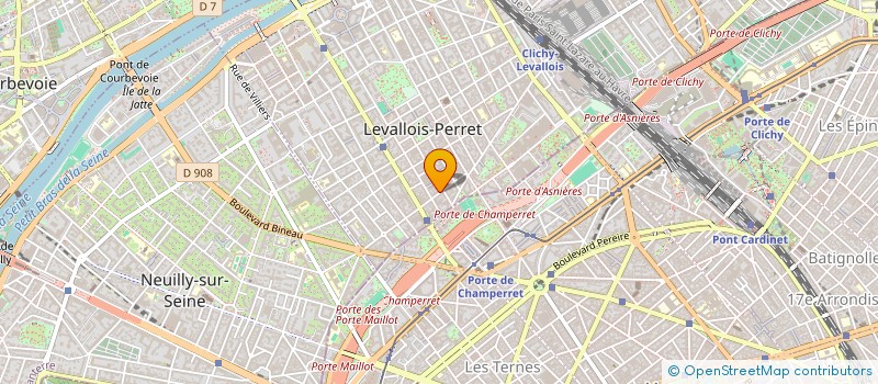localisation de l'entreprise SYND.COPR. 108 AV LOUIS ROUQUIER 92 LEVA à LEVALLOIS-PERRET