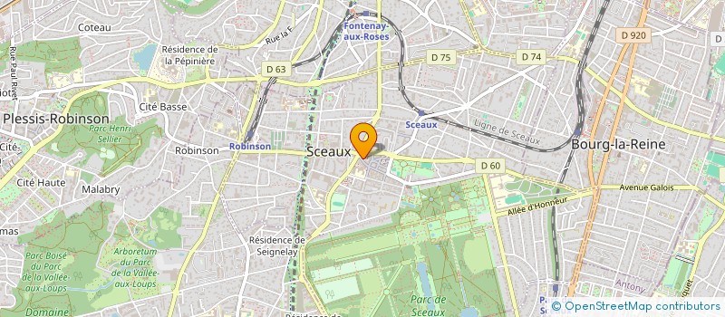 localisation de l'entreprise SYND COPR 108 RUE HOUDAN à SCEAUX