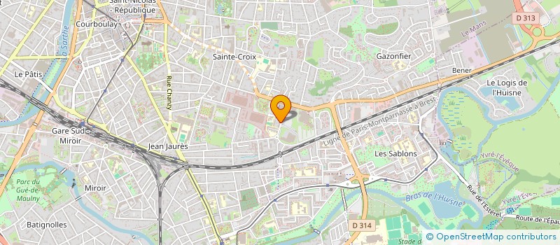 localisation de l'entreprise SYND COPR 10BIS ET 12 RUE MONTHEARD 72000 LE MANS  LE MANS