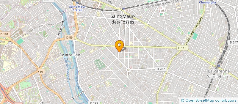 localisation de l'entreprise SYND COPR 11-13 AVENUE ARISTIDE BRIAND à SAINT-MAUR-DES-FOSSES
