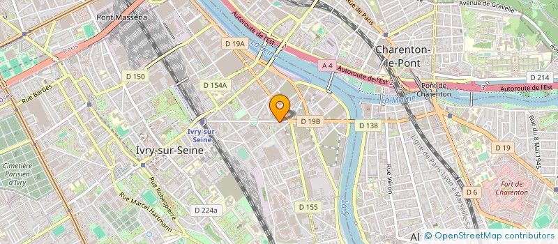 localisation de l'entreprise SYND.COPR. 11 13 RUE BRANDENBOURG à IVRY-SUR-SEINE