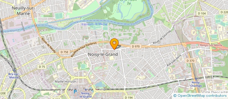 localisation de l'entreprise SYND COPR 11-13 RUE EMILE COSSONNEAU  NOISY-LE-GRAND