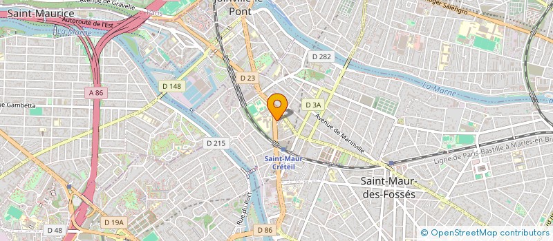 localisation de l'entreprise SYND.COPR.11 13 RUE PONT DE CRETEIL à SAINT-MAUR-DES-FOSSES