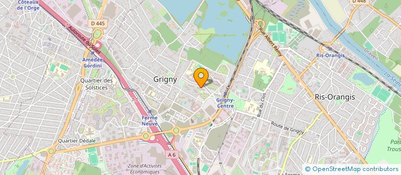localisation de l'entreprise SYND.COPR. 11 A 13 AV DES SABLONS à GRIGNY