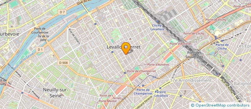localisation de l'entreprise SYND.COPR. 11 AV ARISTIDE MAILLOL à LEVALLOIS-PERRET