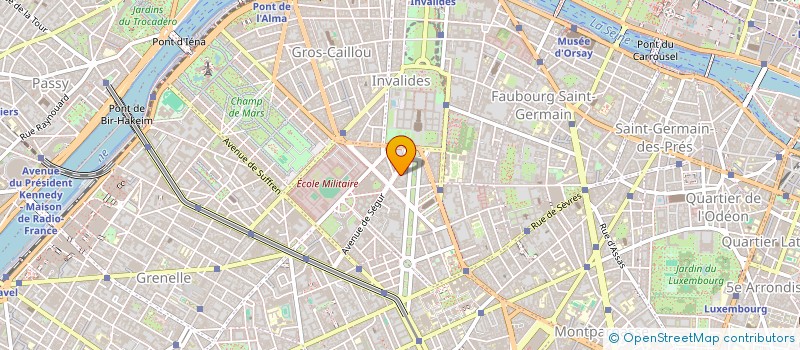 localisation de l'entreprise SYND.COPR. 11 B AVENU DE SEGUR  PARIS 7  PARIS