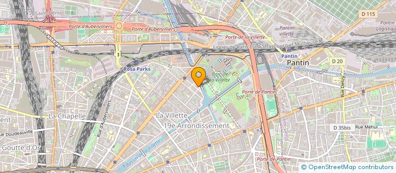 localisation de l'entreprise SYND.COPR. 11 QUAI DE LA GIRONDE 75019 P  PARIS