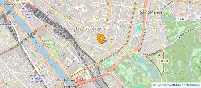 localisation de l'entreprise SYND.COPR. 11 R DE CAPRI 75012   PARIS R  PARIS