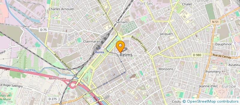 localisation de l'entreprise SYND COPR 11 R DE LA RENFERMERIE  REIMS