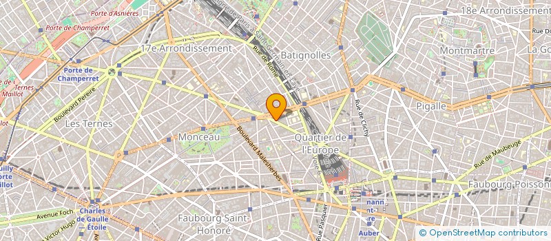 localisation de l'entreprise SYND.COPR. 11 R JOUFFROY PARIS 17 REP PA  PARIS