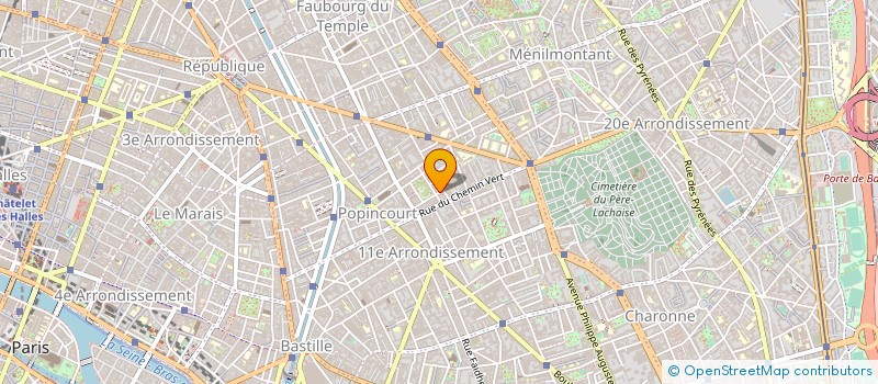 localisation de l'entreprise SYND.COPR. 11 R ROCHEBRUNE 75011 PARIS R  PARIS