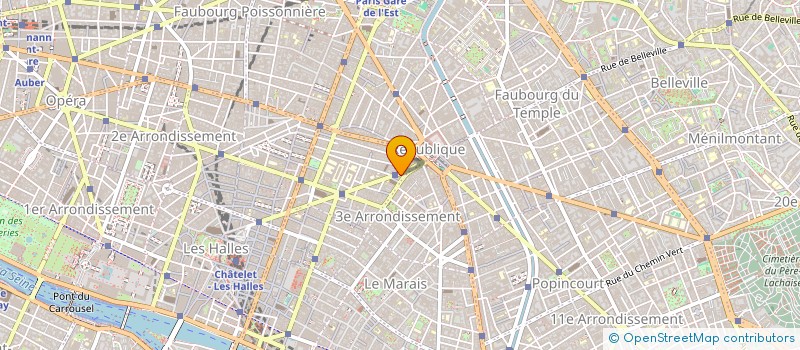 localisation de l'entreprise SYND.COPR. 11 RUE AUX OURS      75003 PA  PARIS