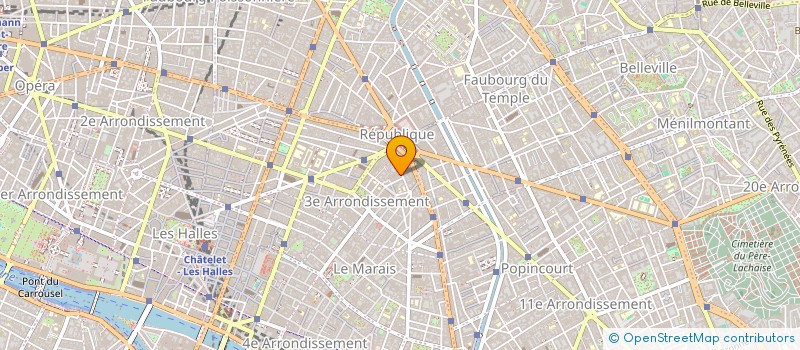 localisation de l'entreprise SYND COPR 11 RUE BERANGER 75003  PARIS