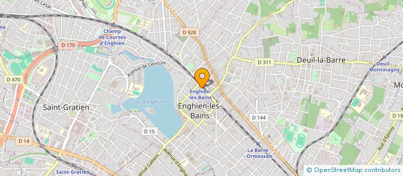 localisation de l'entreprise SYND.COPR. 11 RUE COUSSAYE 95   ENGHIEN  ENGHIEN-LES-BAINS