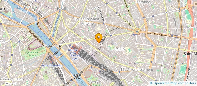 localisation de l'entreprise SYND.COPR. 11 RUE CROZATIER     75012 PA  PARIS