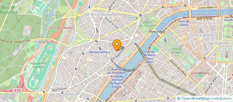 localisation de l'entreprise SYND.COPR. 11 RUE DE L'ANNONCIATION 7501  PARIS