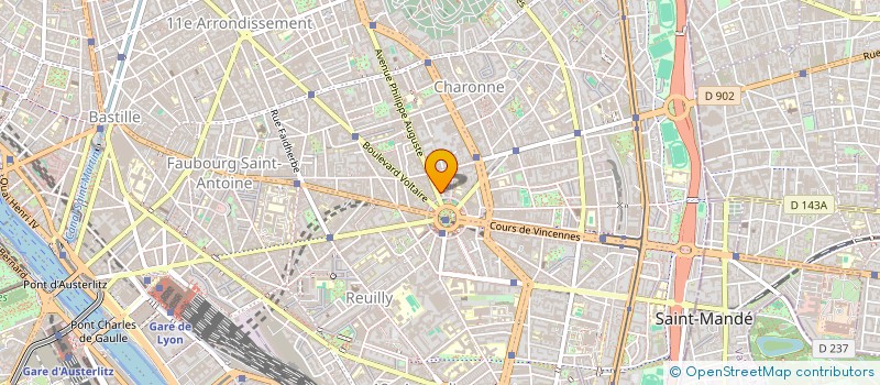 localisation de l'entreprise SYND.COPR. 11 RUE DES IMMEUBLES INDUSTRI  PARIS