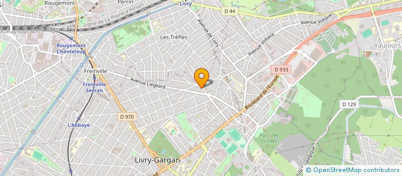 localisation de l'entreprise SYND.COPR. 11 RUE DU DR BERGONIE 93 LIVR  LIVRY-GARGAN