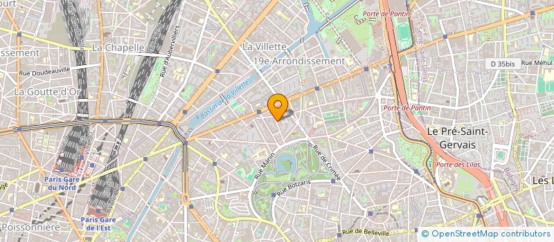 localisation de l'entreprise SYND.COPR. 11 RUE DU RHIN PARIS 75019 RE  PARIS