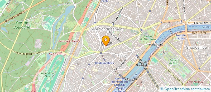 localisation de l'entreprise SYND.COPR. 11 RUE FAUSTIN HELIE 75016 PA  PARIS