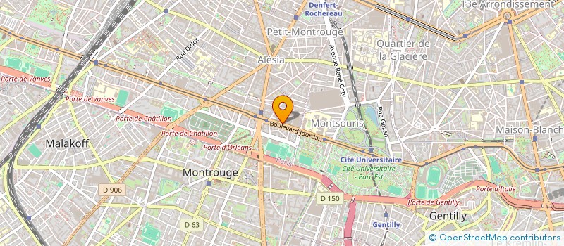localisation de l'entreprise SYND.COPR. 11 RUE JOANES 75014  PARIS RE  PARIS