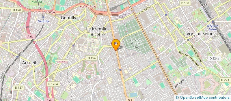 localisation de l'entreprise SYND.COPR.110 -112 AVE DE FONTAINEBLEAU  LE KREMLIN-BICETRE