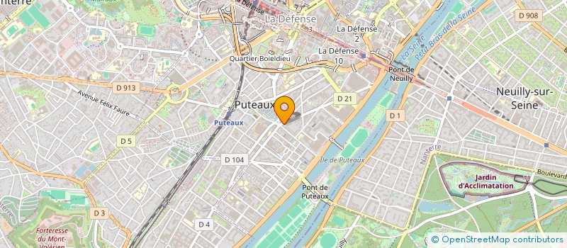 localisation de l'entreprise SYND.COPR. 110 R. LOUIS ROUQUIER 92 LEVA  PUTEAUX