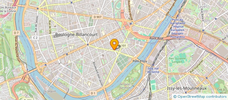 localisation de l'entreprise SYND.COPR. 110 R THIERS BOULOGNE 38-38B à BOULOGNE-BILLANCOURT