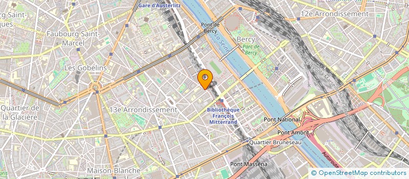 localisation de l'entreprise SYND.COPR.  111 113 RUE DU CHEVALERET 75  PARIS