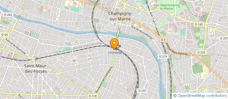 localisation de l'entreprise SYND.COPR. 111 T R LEDRU ROLLIN 94 ST MA à SAINT-MAUR-DES-FOSSES