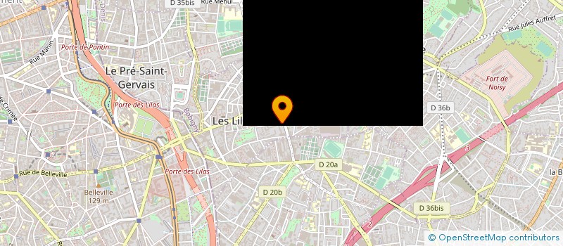 localisation de l'entreprise SYND.COPR. 112 RUE ROMAIN ROLLAND à LES LILAS