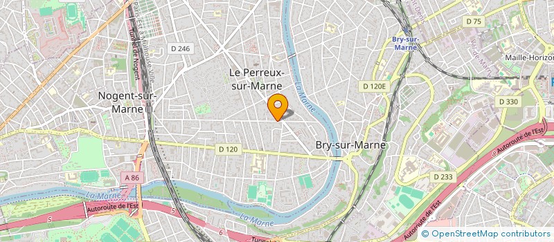 localisation de l'entreprise SYND COPR 113 AV GABRIEL PERI  LE PERREUX-SUR-MARNE