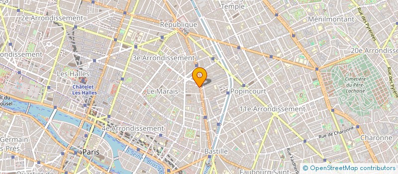 localisation de l'entreprise SYND.COPR. 113 BD BEAUMARCHAIS  75003 PA  PARIS