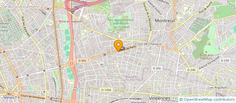 localisation de l'entreprise SYND COPR 113 RUE DE PARIS 93100 MONTREUIL  MONTREUIL